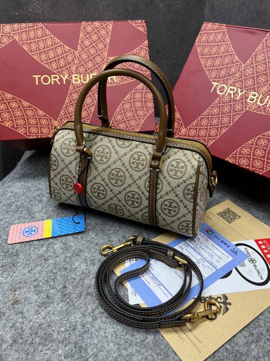 TORY BURCH DUST HAZELNUT BROWN BAG