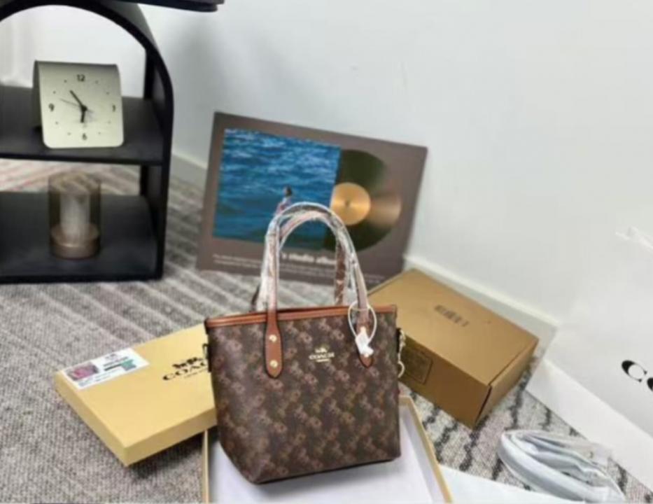 CARRIAGE CARAMEL MINI TOTE BAG