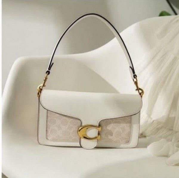 TABBY DUST SHOULDERS WHITE BAG