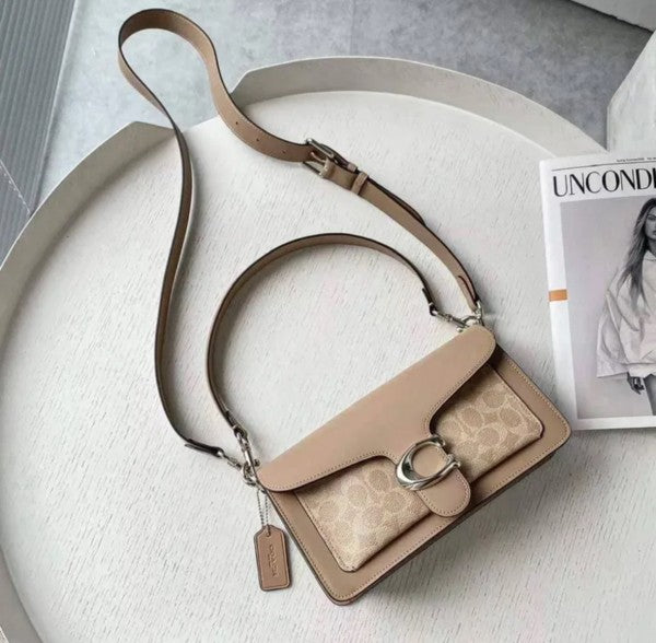 TABBY DUST SHOULDER BEIGE BAG