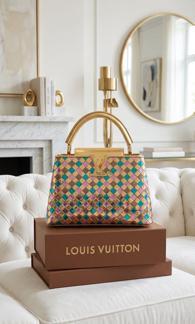 Louis Vuitton Capucines Genuine leather Bag