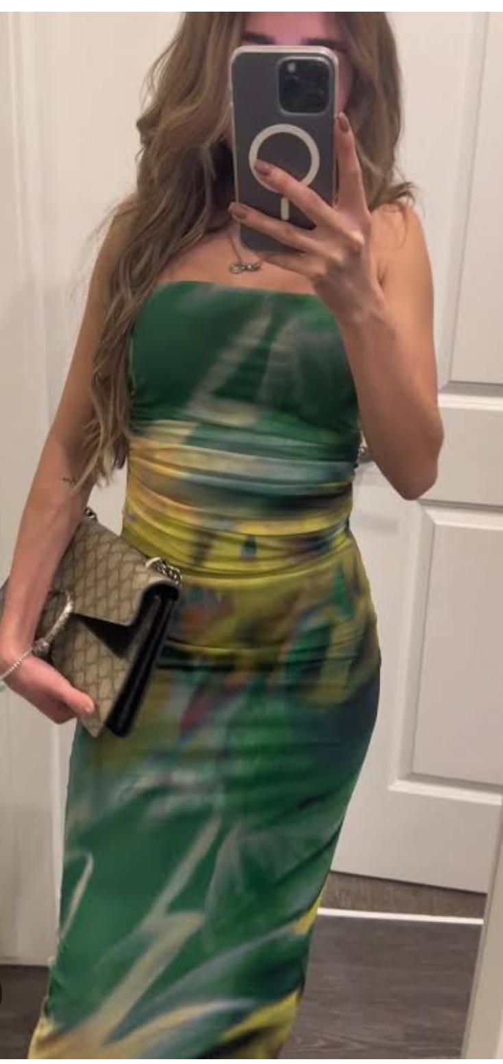 ELEGANT FITTED SHEER OVERLAY DRESS 2002
