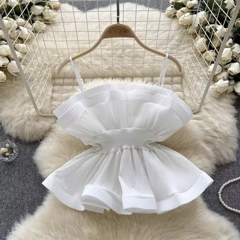 RUFFLED TOP KOREAN STYLING 2503