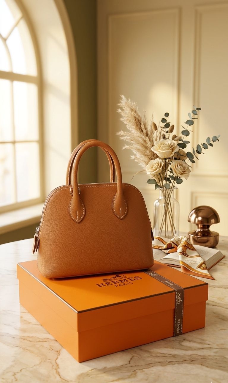 Hermés Bolide 1923 High Quality Leather Bag