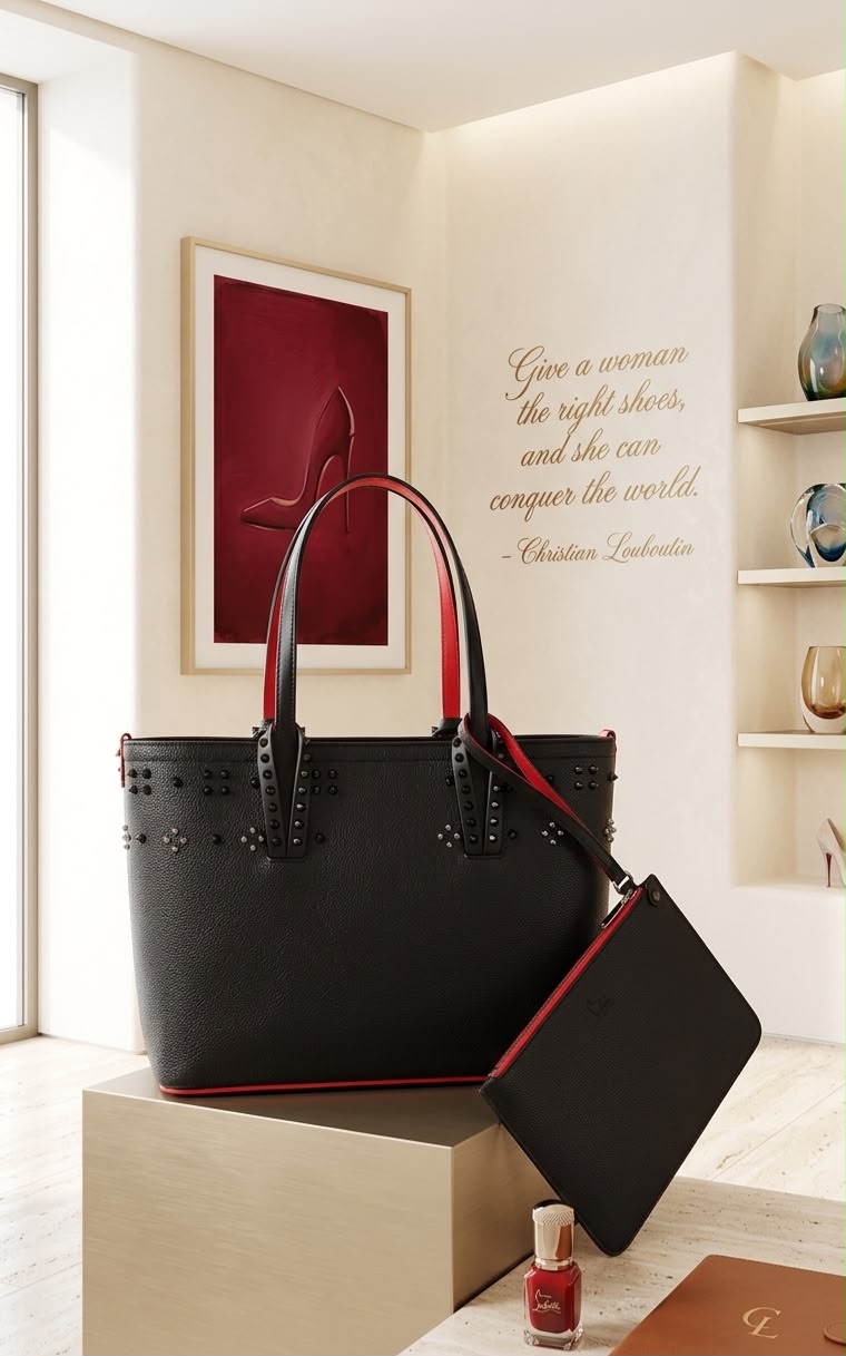 Christian Louboutin CABATA Large Tote Bag with Pouch