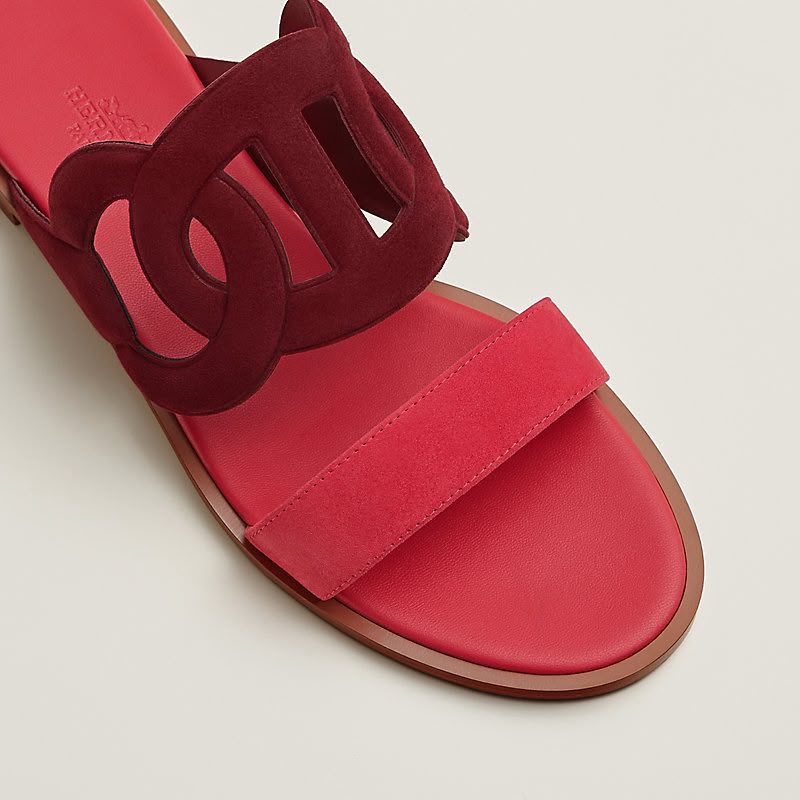HERMES LAGUNE SUEDE SANDALS