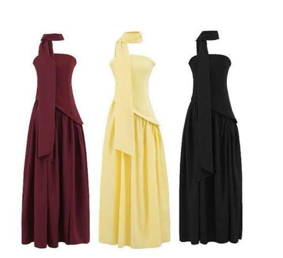 MAXI DRESS WITH SCARF 1704