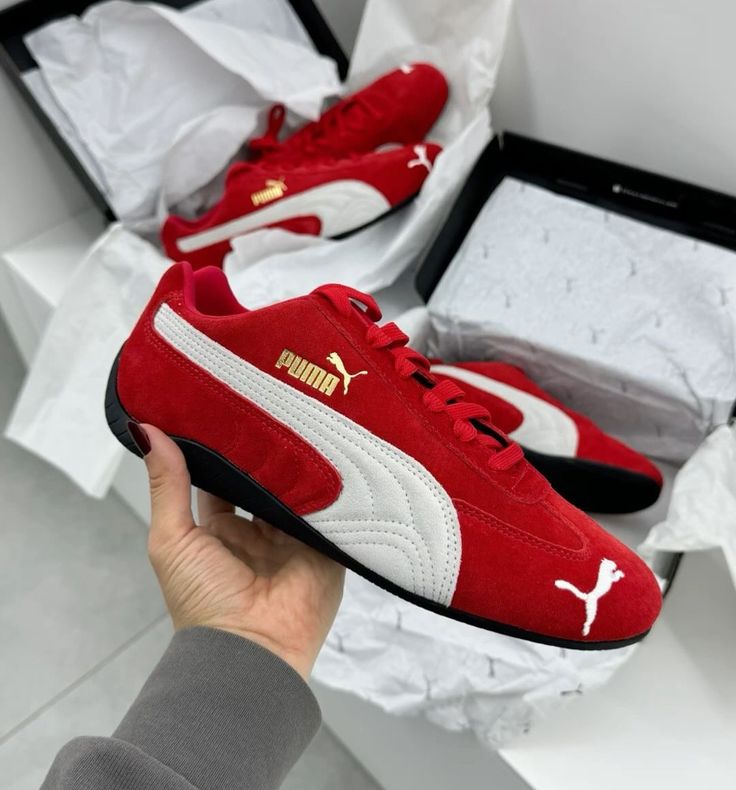 OG RED SPEED-CAT SUEDE