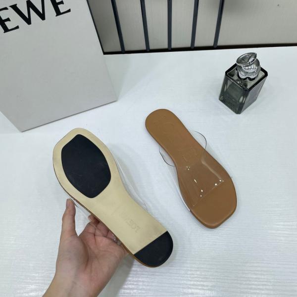 PETAL CLEAR STRAP TAN SLIDE
