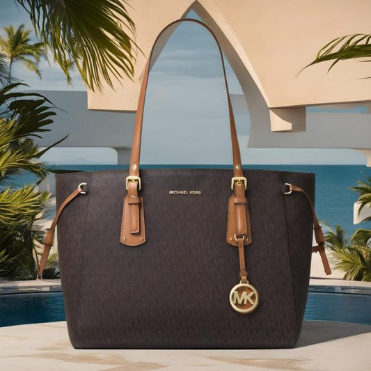 VOYAGER TOTE COFFEE BROWN BAG