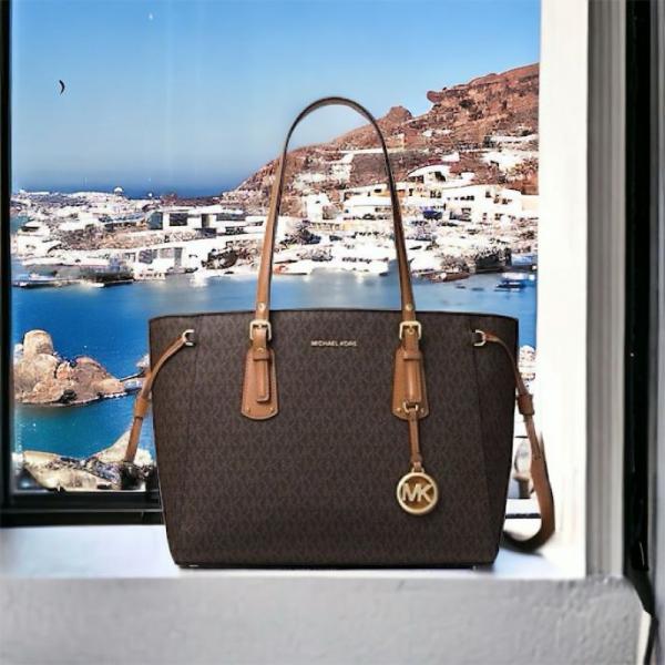 VOYAGER TOTE COFFEE BROWN BAG