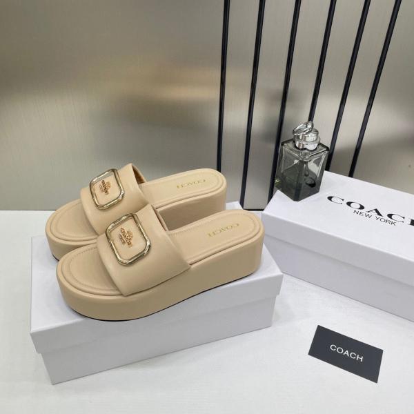 CH BEIGE PLATFORM SLIDE