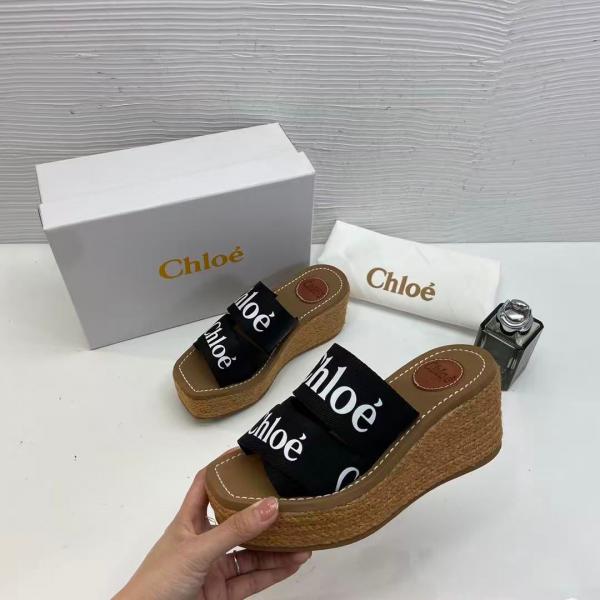 WOODY BLACK PLATFORM SLIDE
