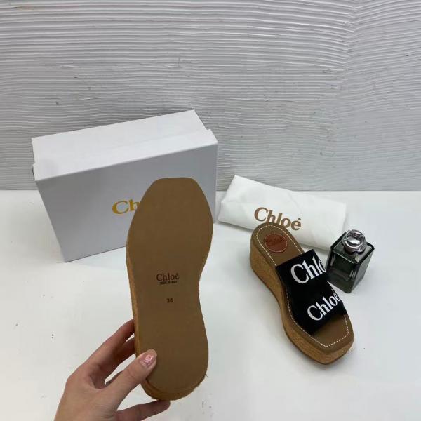 WOODY BLACK PLATFORM SLIDE
