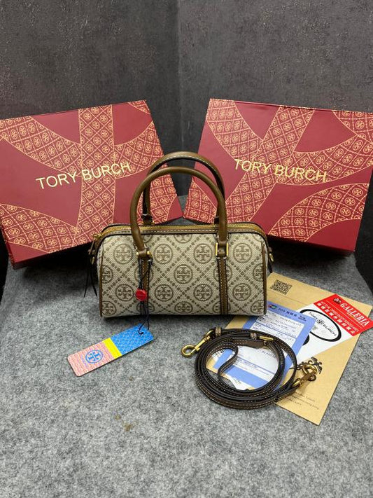 TORY BURCH DUST HAZELNUT BROWN BAG