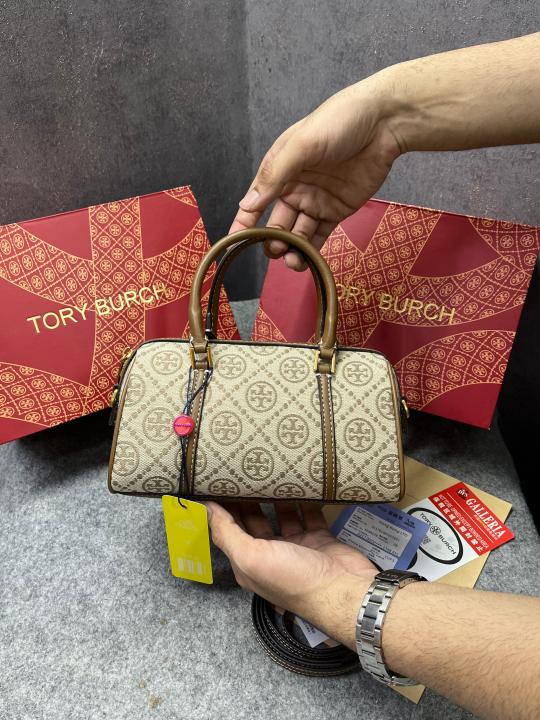 TORY BURCH DUST HAZELNUT BROWN BAG