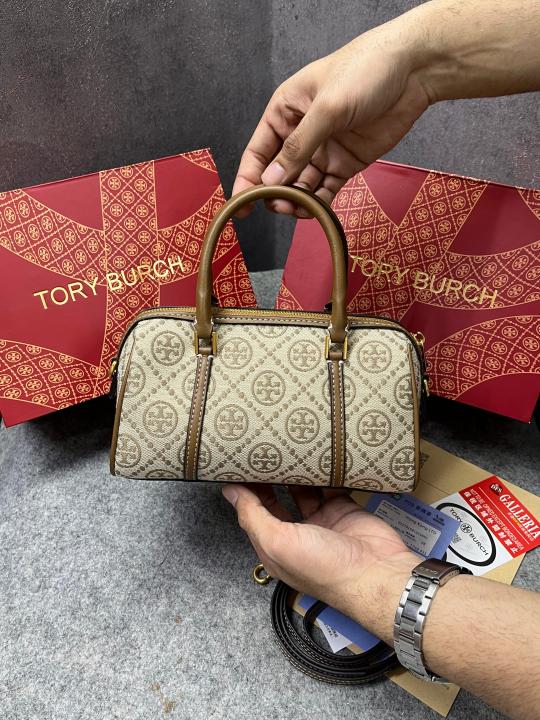 TORY BURCH DUST HAZELNUT BROWN BAG