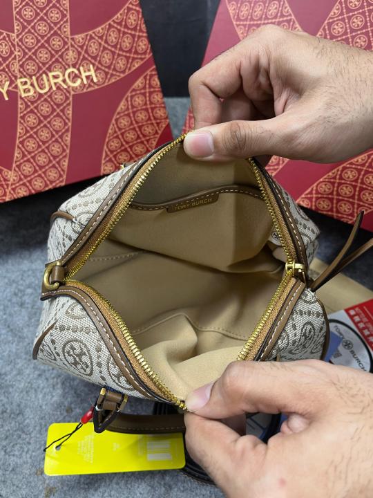 TORY BURCH DUST HAZELNUT BROWN BAG