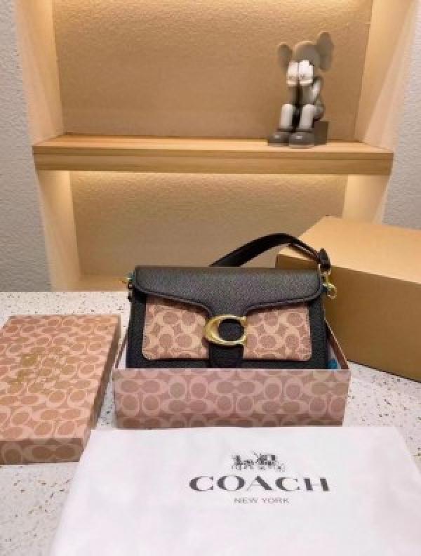 TABBY DUST SHOULDER BLACK LEADER BAG