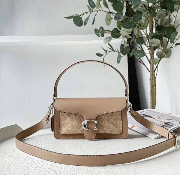 TABBY DUST SHOULDER BEIGE BAG
