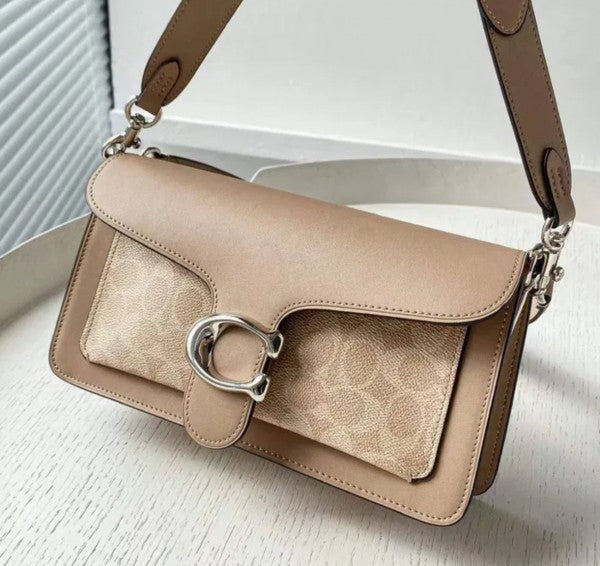 TABBY DUST SHOULDER BEIGE BAG