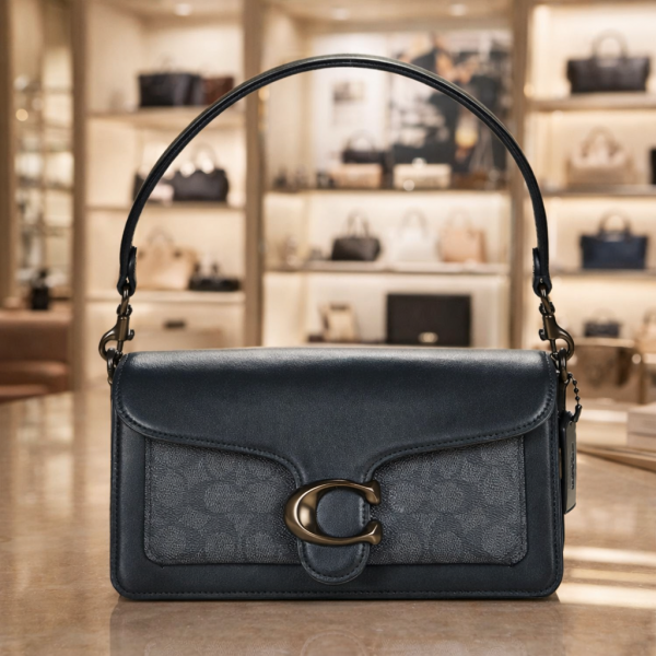 TABBY DUST SHOULDER BLACK BAG