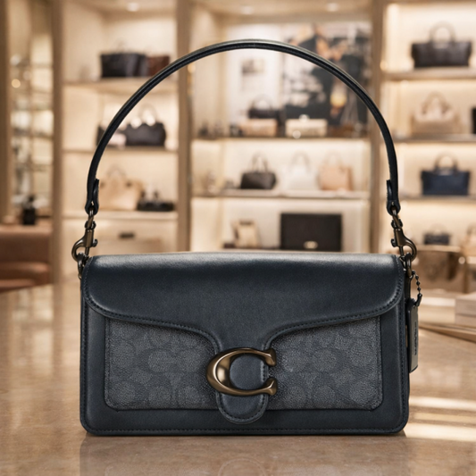 TABBY DUST SHOULDER BLACK BAG
