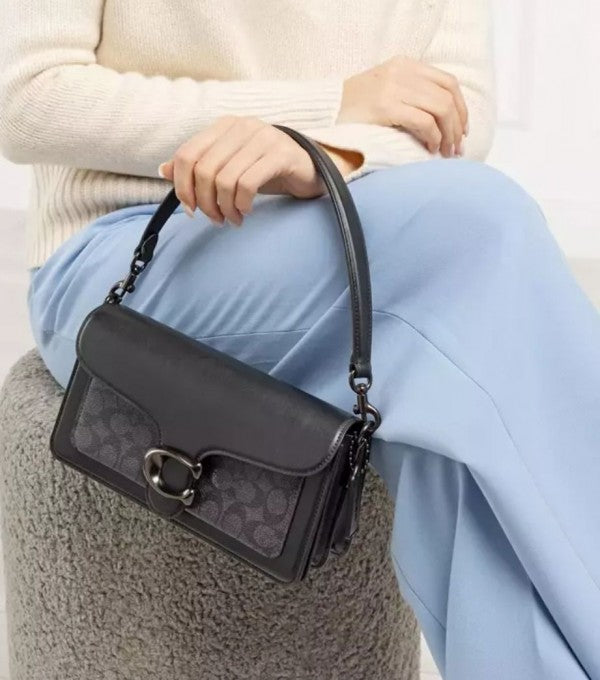 TABBY DUST SHOULDER BLACK BAG