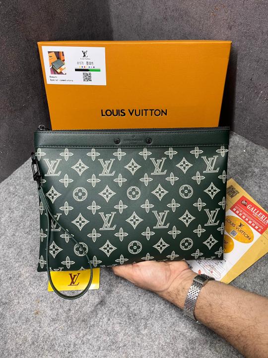 POCHETTE TOGO DARK GREEN DUST BAG