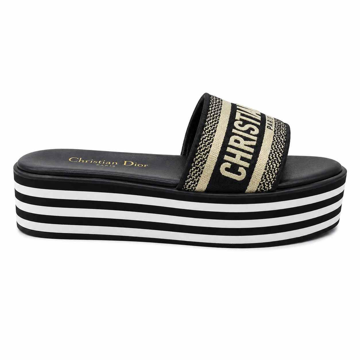 D-WAY RAFFIA PLATFORM SLIDE