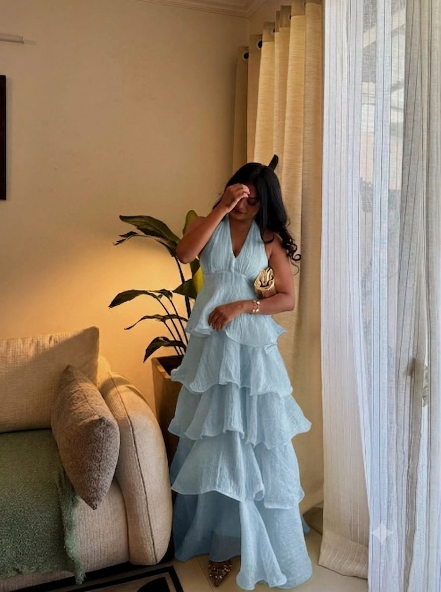 LAYERED MAXI DRESS 1106