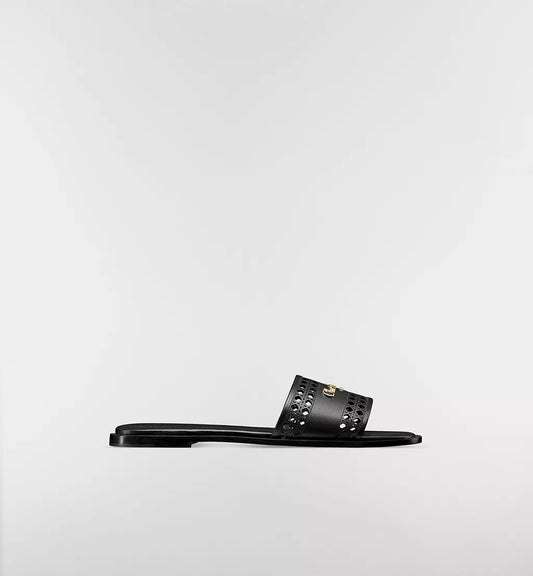 D-LANE BLACK OPENWORK SLIDE