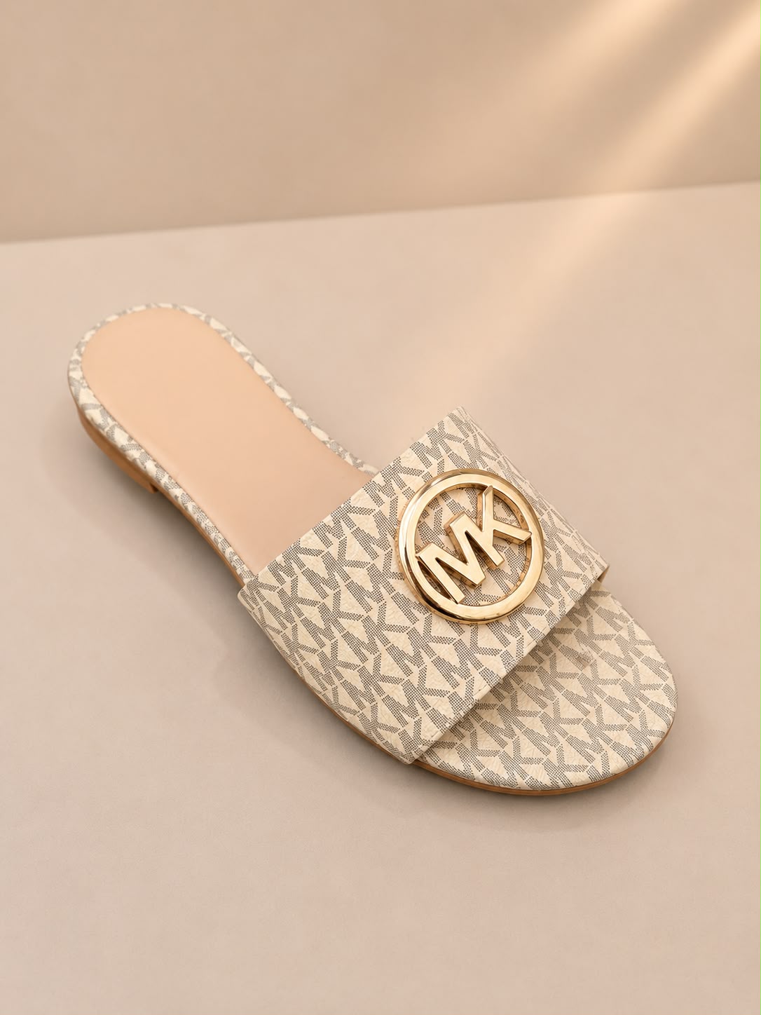 Women's Premium Logo Buckle Flat Slides