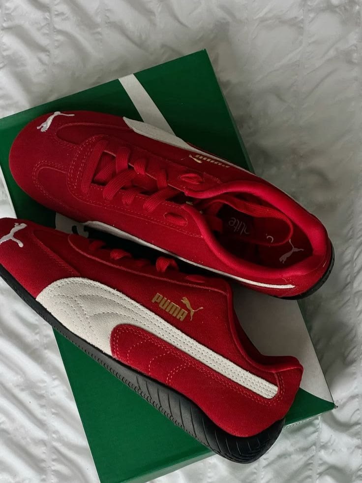 OG RED SPEED-CAT SUEDE