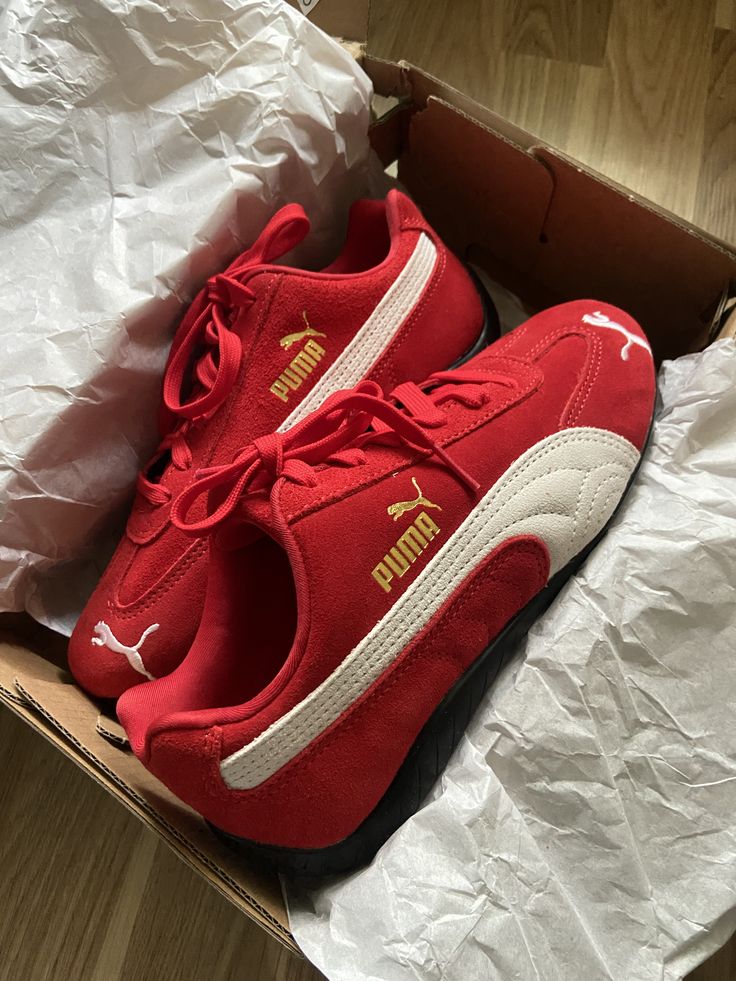 OG RED SPEED-CAT SUEDE