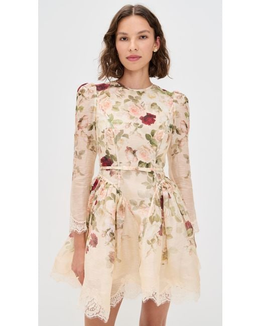 FLORAL LACE DRESS WITH BELT 2002