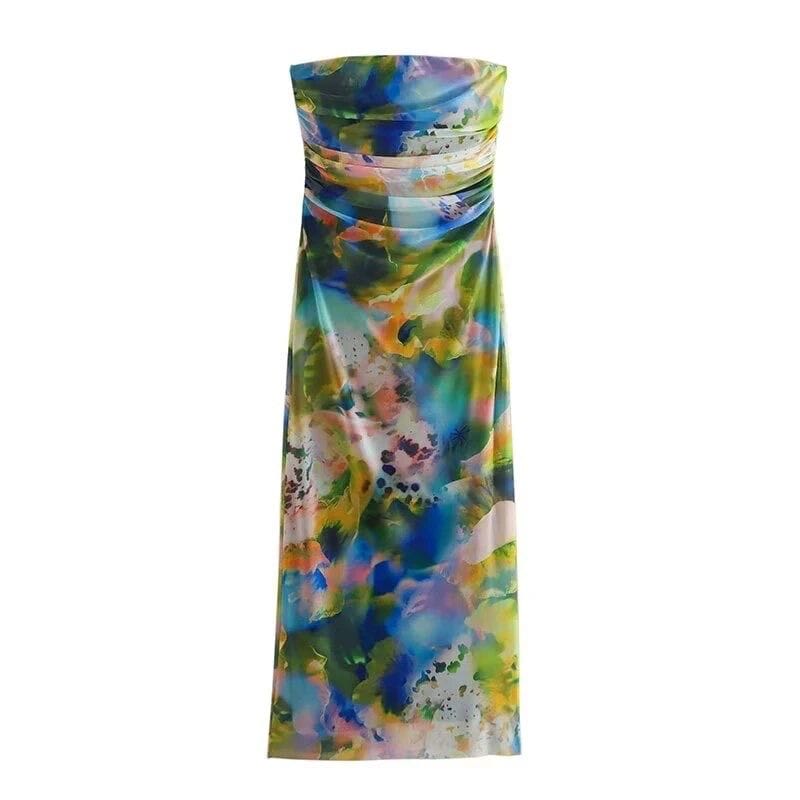 ELEGANT FITTED SHEER OVERLAY DRESS 2002