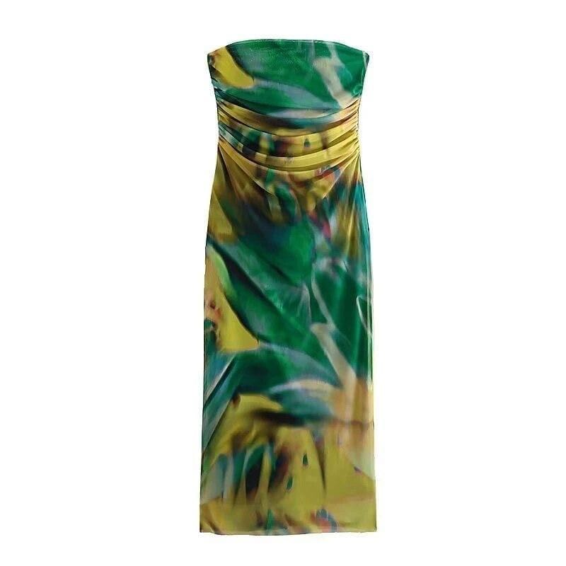 ELEGANT FITTED SHEER OVERLAY DRESS 2002