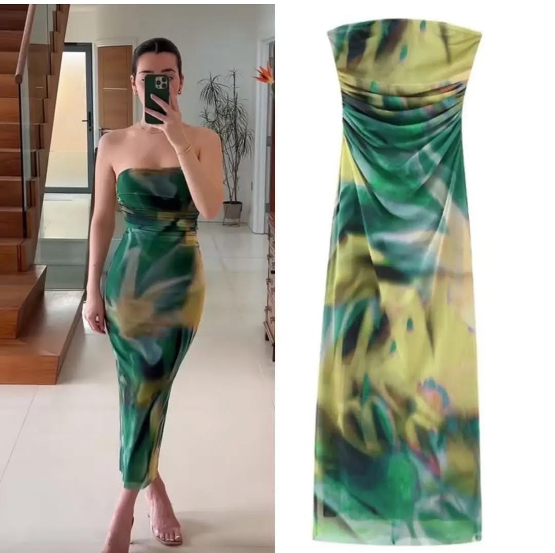 ELEGANT FITTED SHEER OVERLAY DRESS 2002