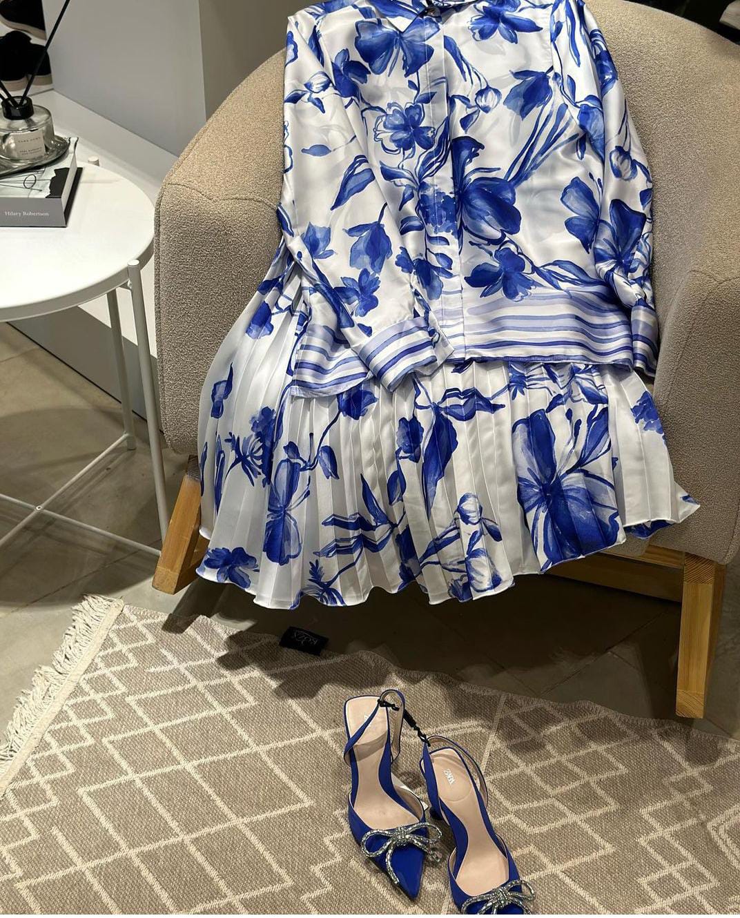 FLORAL PRINT TWO-PIECE SET 2002