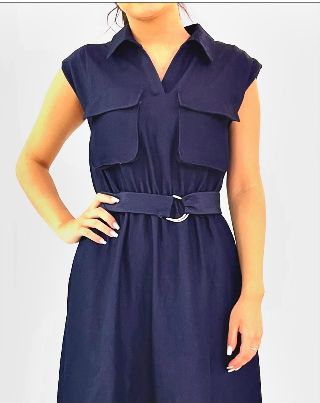 PREMIUM COTTON BELTED DRESS 0603