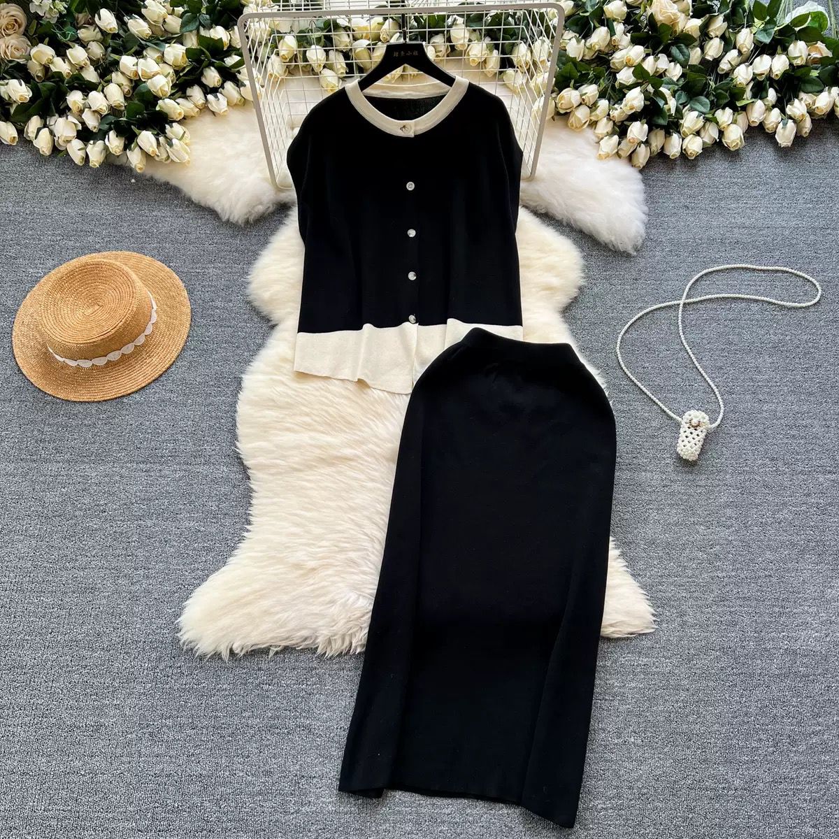 SUMMER KNITTED CO-ORD SET 0603