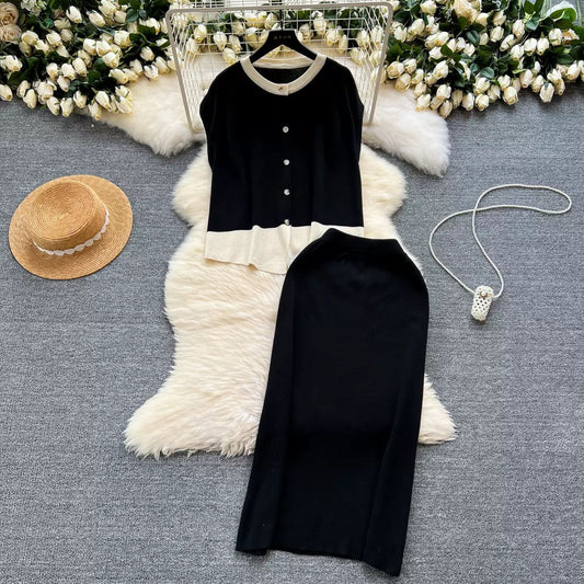 SUMMER KNITTED CO-ORD SET 0603