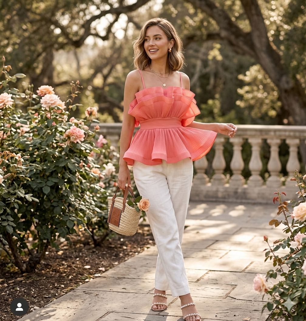 RUFFLED TOP KOREAN STYLING 2503