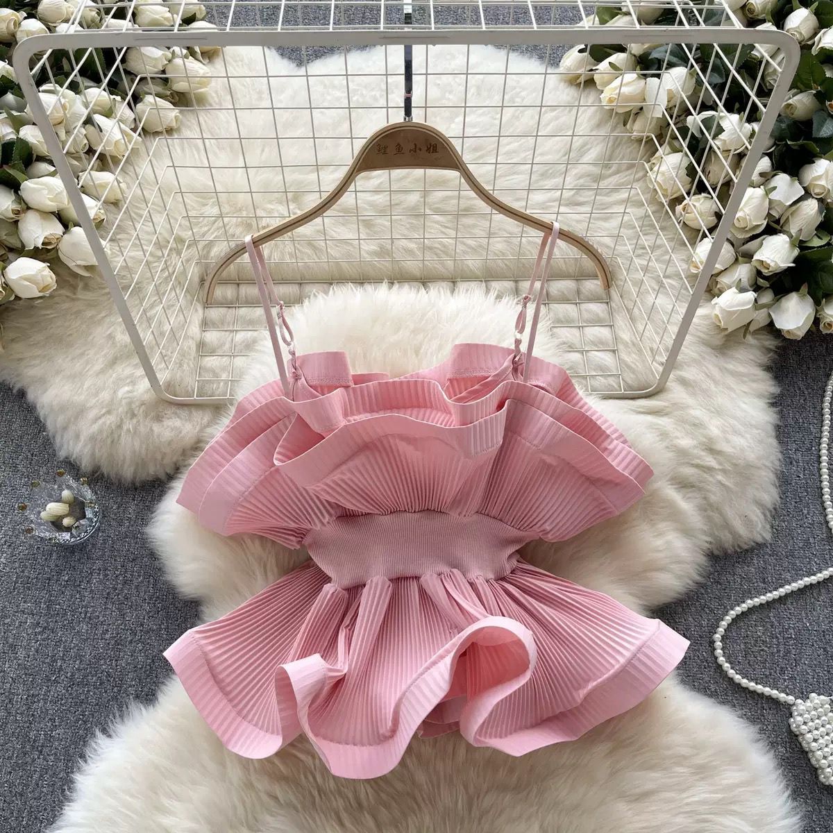 RUFFLED TOP KOREAN STYLING 2503