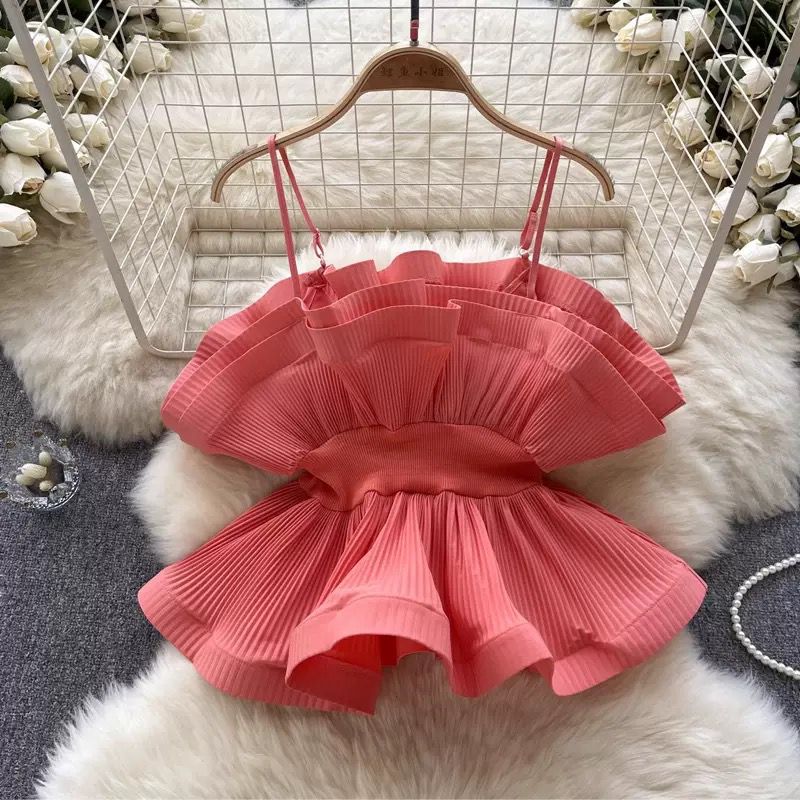 RUFFLED TOP KOREAN STYLING 2503