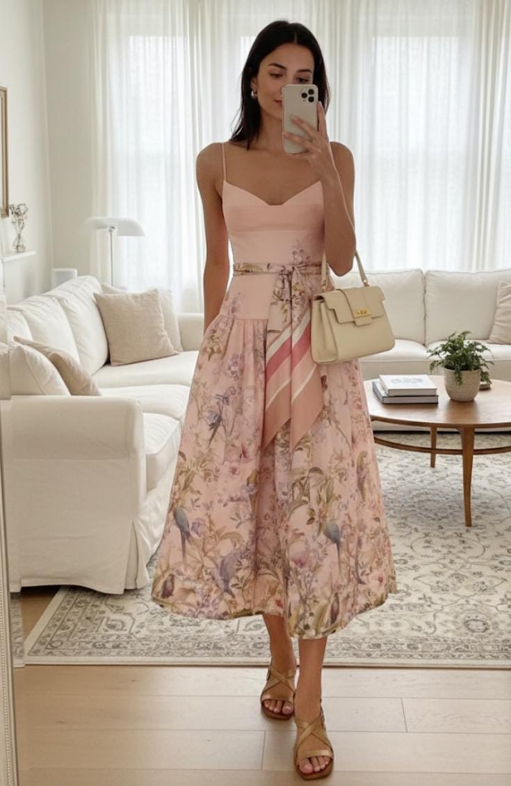 FLORAL LONG DRESS 2503 🌸
