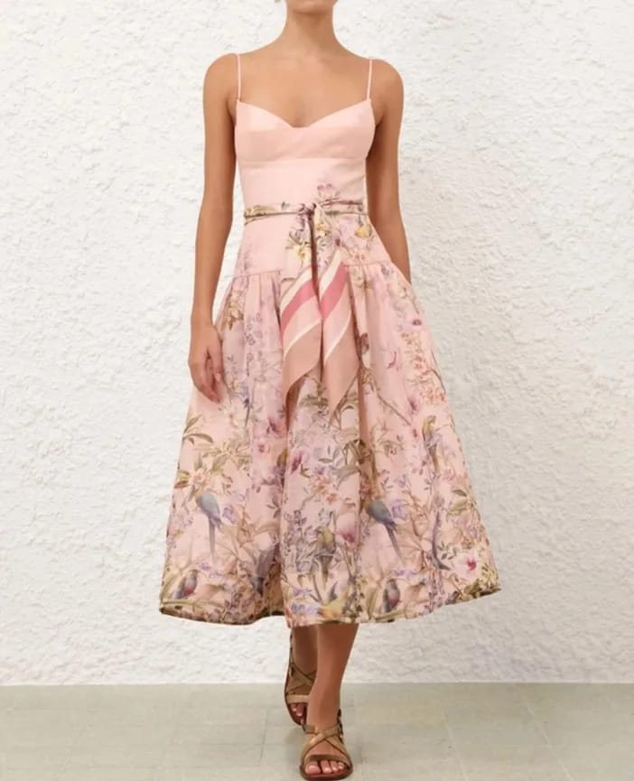 FLORAL LONG DRESS 2503 🌸