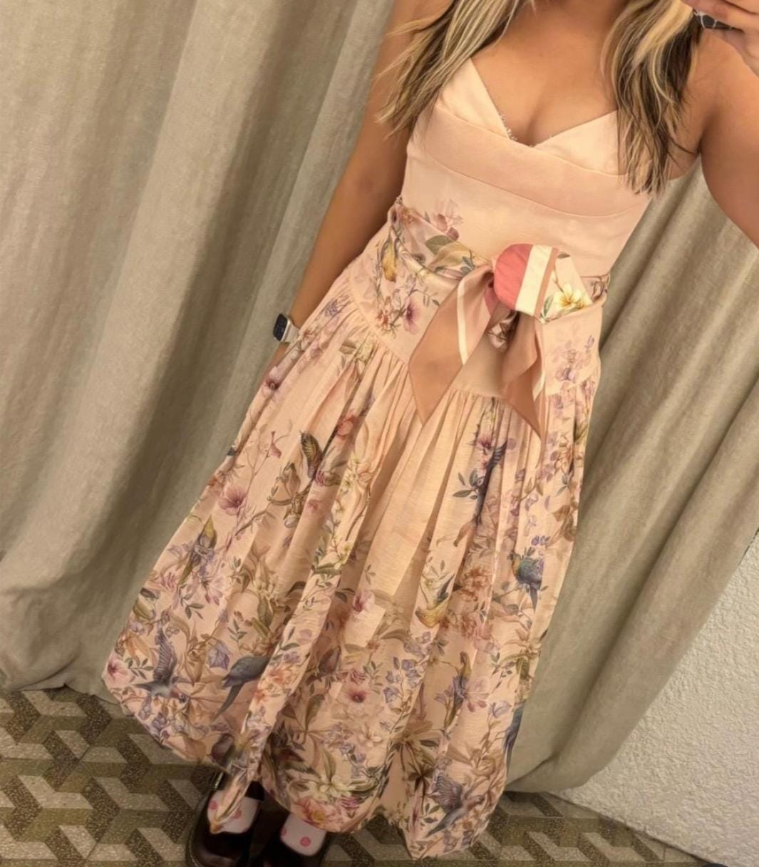FLORAL LONG DRESS 2503 🌸