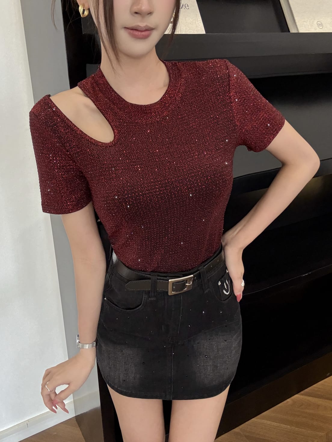 SHIMMERY PARTY TOP 1004